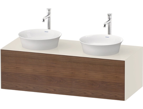 DURAVIT Tulip blanco, mueble de pared, ancho 1300 x fondo 550mm, con 1x extraíble, con tecnología tip-on, WT4978B