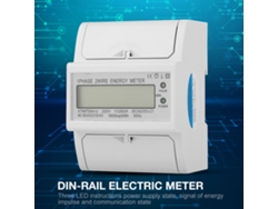 Medidor Eléctrico Digital Monofásico 2 Hilos Din-rail 15(60)a Kwh 220v