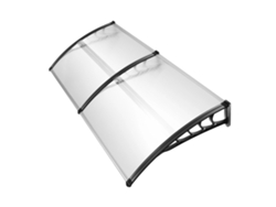 Cubierta para puerta, diseño transparente, resistente a la intemperie, transparente