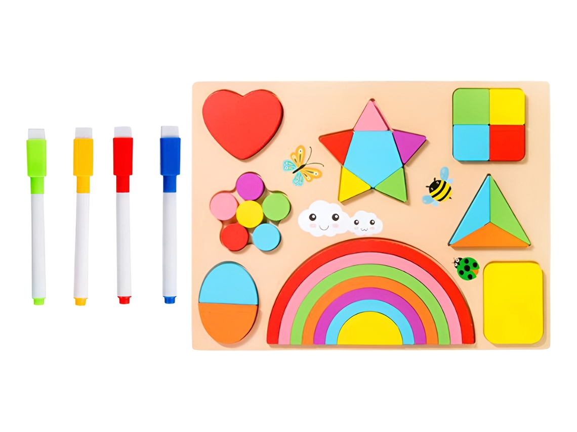 Juguete rompecabezas de madera, juguete educativo Slowmoose
