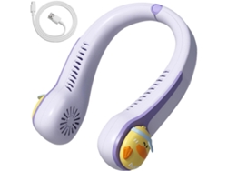 Ventilador De Cuello (morado) | Tres Velocidades Ajustables - Sin Aspas - Usb | Artefacto De Refrigeración
