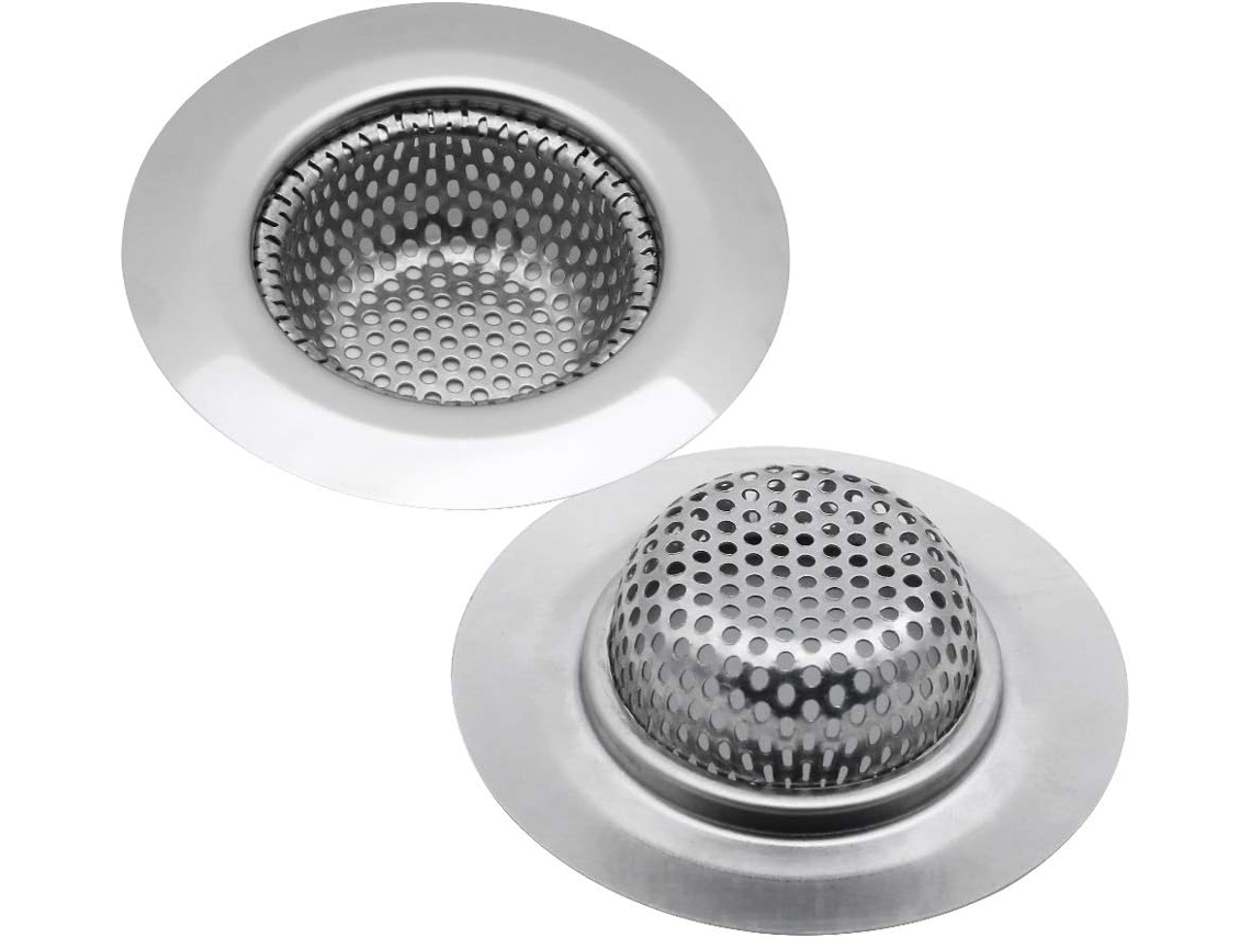 Colador De Fregadero, 2 Unidades, Acero Inoxidable.