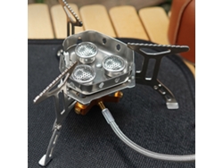 Hornilla De Gas Plegable Para Camping, 5800 W, 3 Quemadores, Encendido Piezoeléctrico, Ligera, Ideal Para Camping, Senderismo Y Picnics.