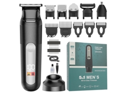 Aparador 5 Em 1 Para Barba E Virilha,uso Seco E Molhado, Presente Para Marido Ou Pai Preto Hexinyigjly