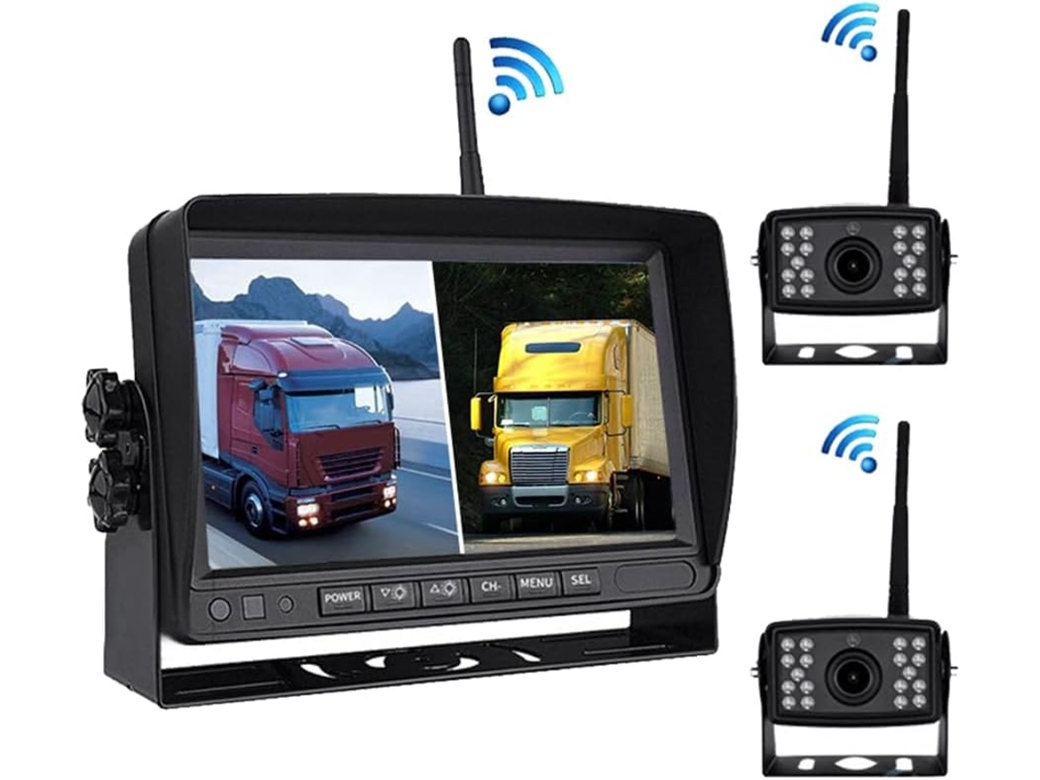 Pz607-w-2d Piezas Separadas Para Monitor De Respaldo De Automóvil Para Audio Y Video Digital Sin 7