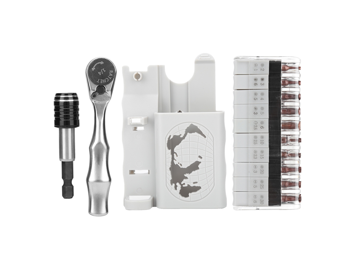 Juego De 22 Piezas De Llave De Carraca Y Destornillador, Multifuncional, Herramienta Manual Portátil Para Reparaciones.