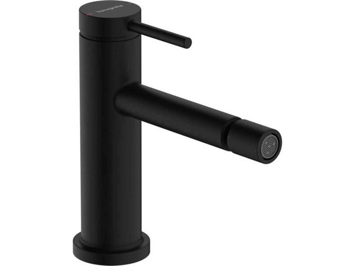 HANSGROHE Tecturis S mezclador monomando para bidé, proyección 148 mm, 73201, Color: negro mate