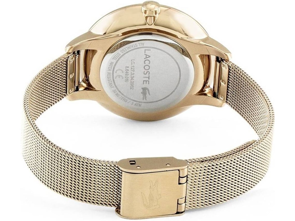 Reloj LACOSTE Mujer (Acero Inoxidable - Dorado)