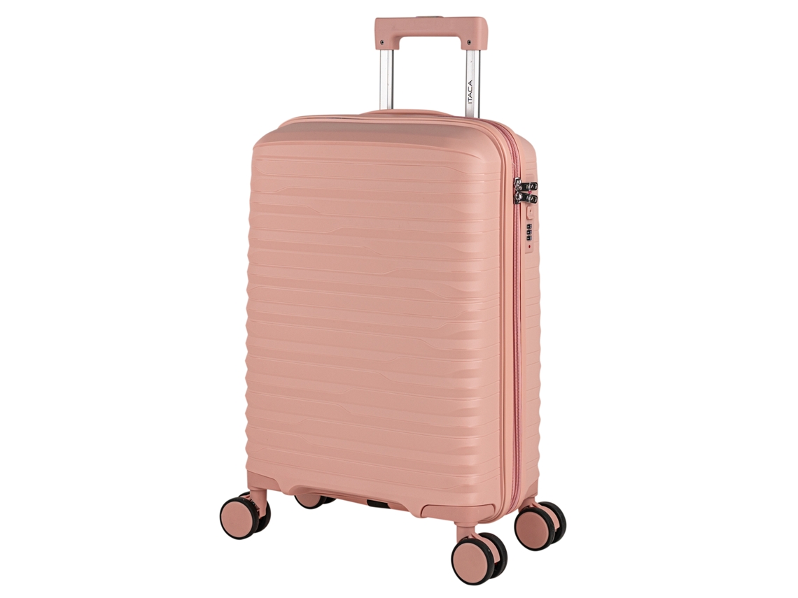Maleta pequeña de polipropileno rosa rubia ITACA (38 x 55 x 20 cm, 38 l)
