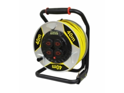 Carrete de cable alargador de 40 m, 3 x 1,5 mm, 16 A, IP44, Stanley