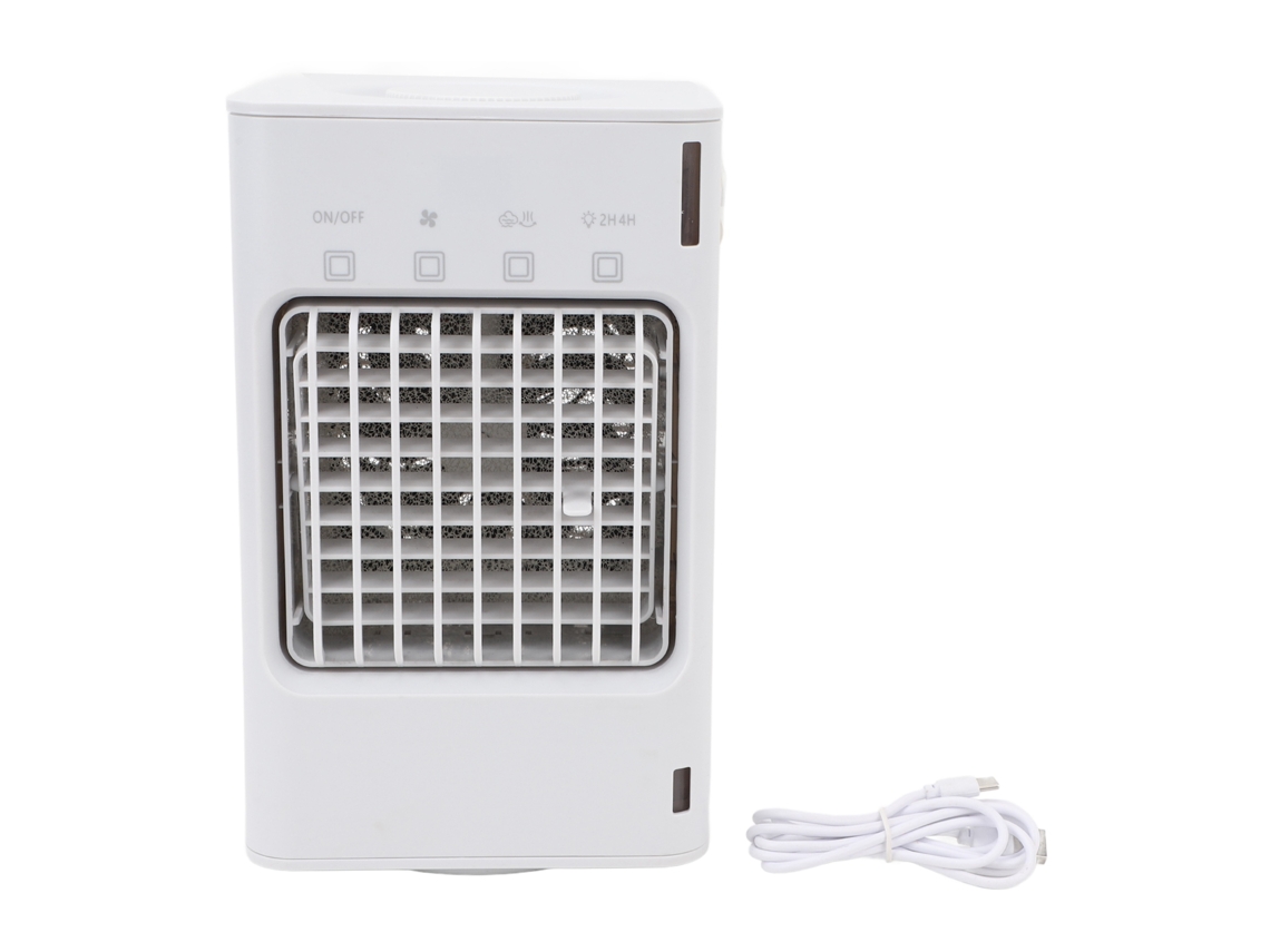 Ventilador de escritorio USB portátil con refrigeración por evaporación.
