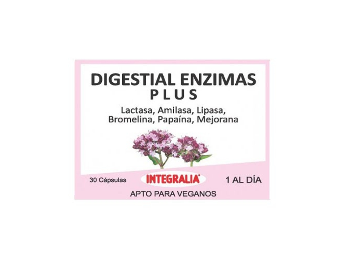 Enzimas Digestivas Plus - 30 Cápsulas INTEGRALIA