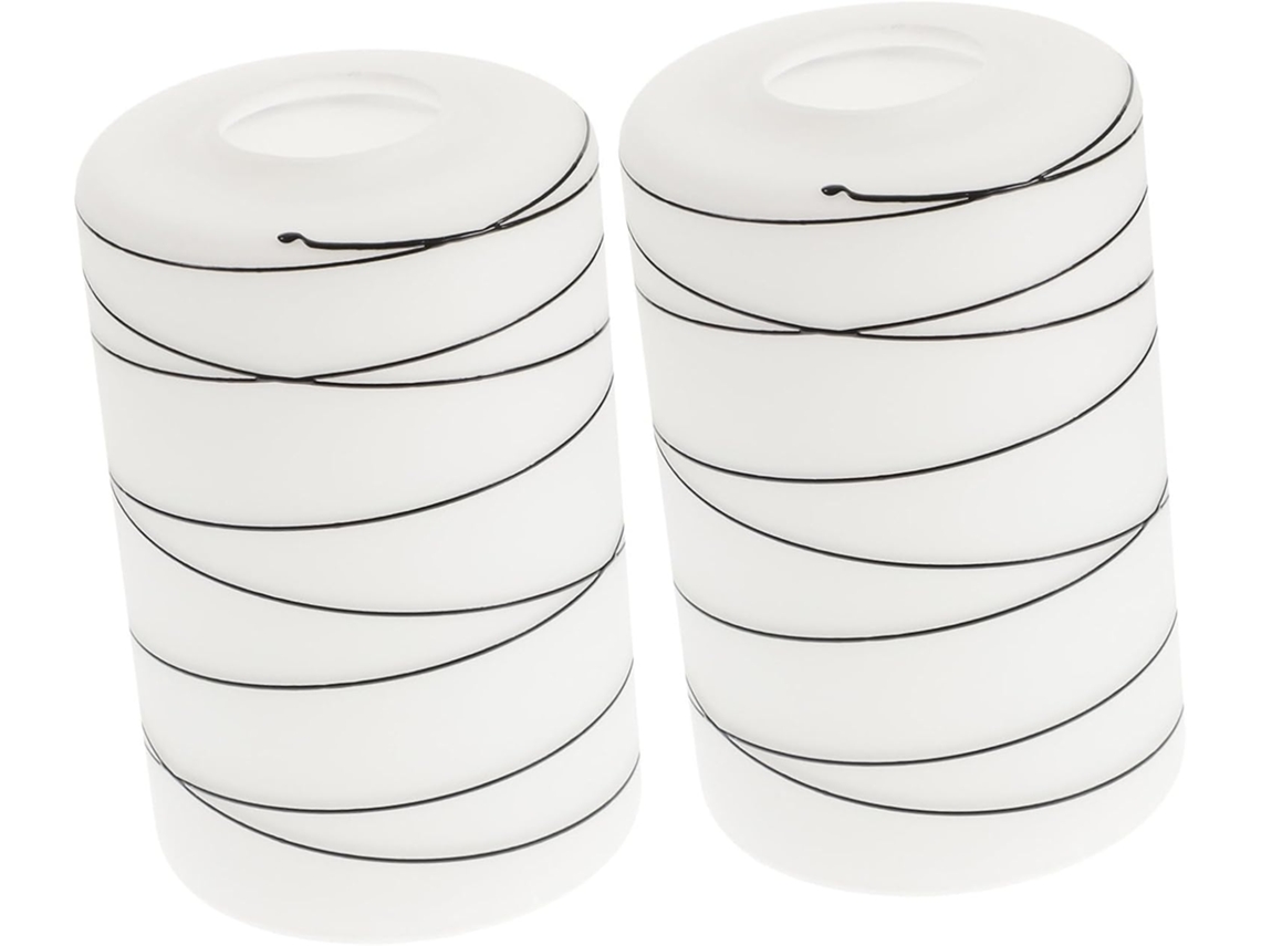 2 Piezas De Pantallas Decorativas Cilíndricas De Vidrio Para Lámparas Colgantes.