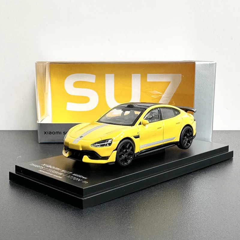 (amarillo) Modelo De Superdeportivo A Escala 1:64, Fabricado En Metal Fundido A Presión Y Modelo De Coche De Juguete.