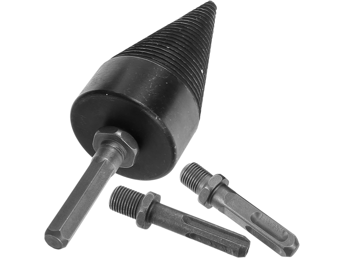 Juego De Brocas Inoomp Para Partir Leña De Alta Resistencia Con Broca Desmontable Y Adaptador Para Taladro Percutor.