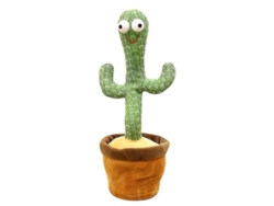 Cactus Bailarín Que Habla Y Repite, Juguete Electrónico Con Luz Led Y Carga Usb Para Niños.