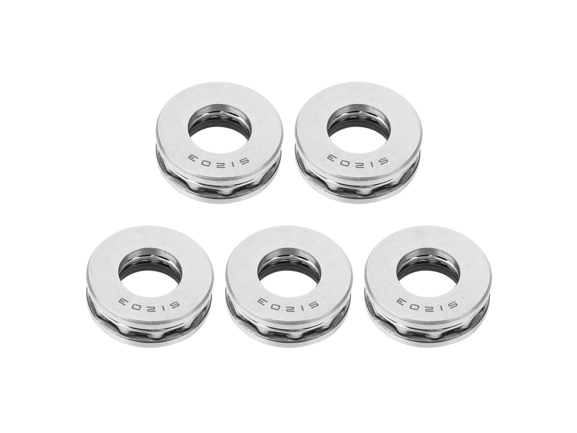 5 Piezas Rodamiento De Bolas Axial 51203 Pista Convexa Para Presión Plana Accesorios Industriales