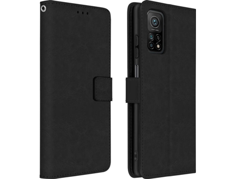 Funda Xiaomi Mi 10T/10T Pro AVIZAR Libro Billetera Negro