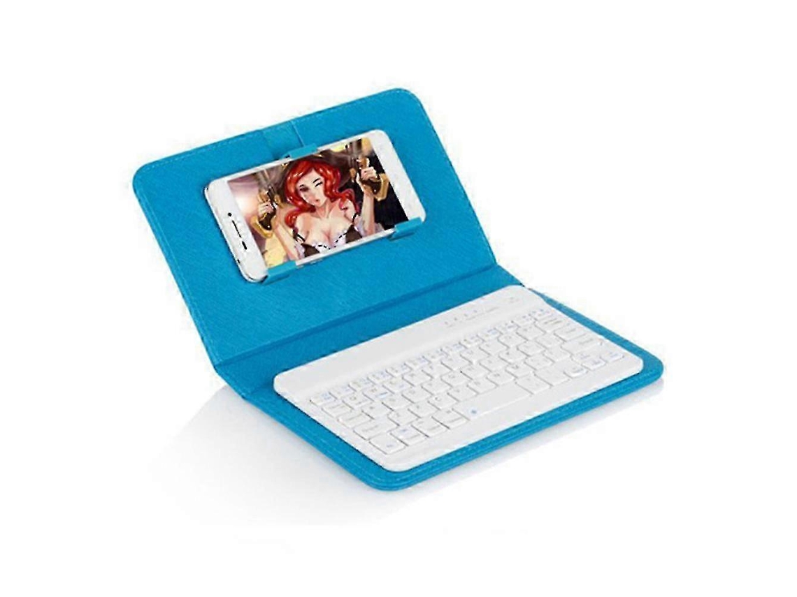 Mini teclado inalámbrico Bluetooth con funda de cuero para smartphones - Nostalgia88