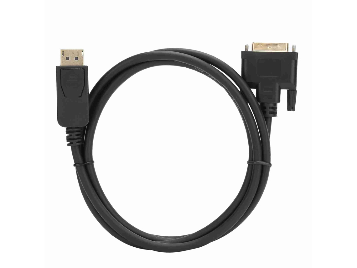 Cable Dp A Dvi Con Conductor De Cobre Y Cubierta Negra, Compatible Con 1080p, Para Conexión De Hdtv, Pc Y Proyector