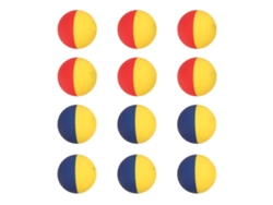 Pelotas De Golf De Alta Elasticidad Para Entrenamiento Y Competición, Con Diseño Bicolor Y Números, 12 Unidades, Acabado Mate.