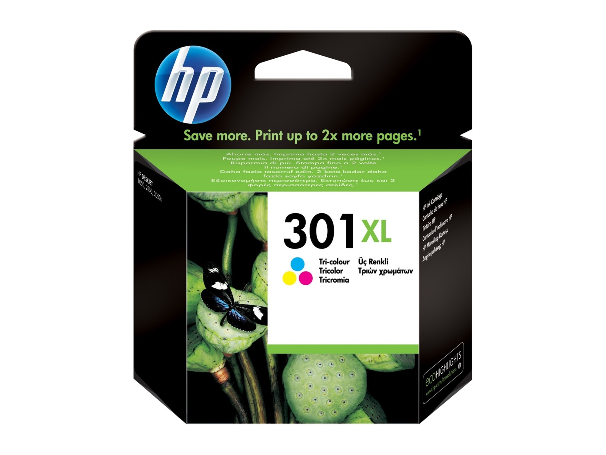 Tinta HP 301XL Alta Capacidad Tricolor
