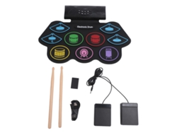 Batería electrónica portátil (9 pads, 2 pedales)