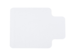 Alfombrilla transparente para silla de 90 x 120 cm, protector de suelo rígido antideslizante, para madera y baldosas, para oficina y hogar.