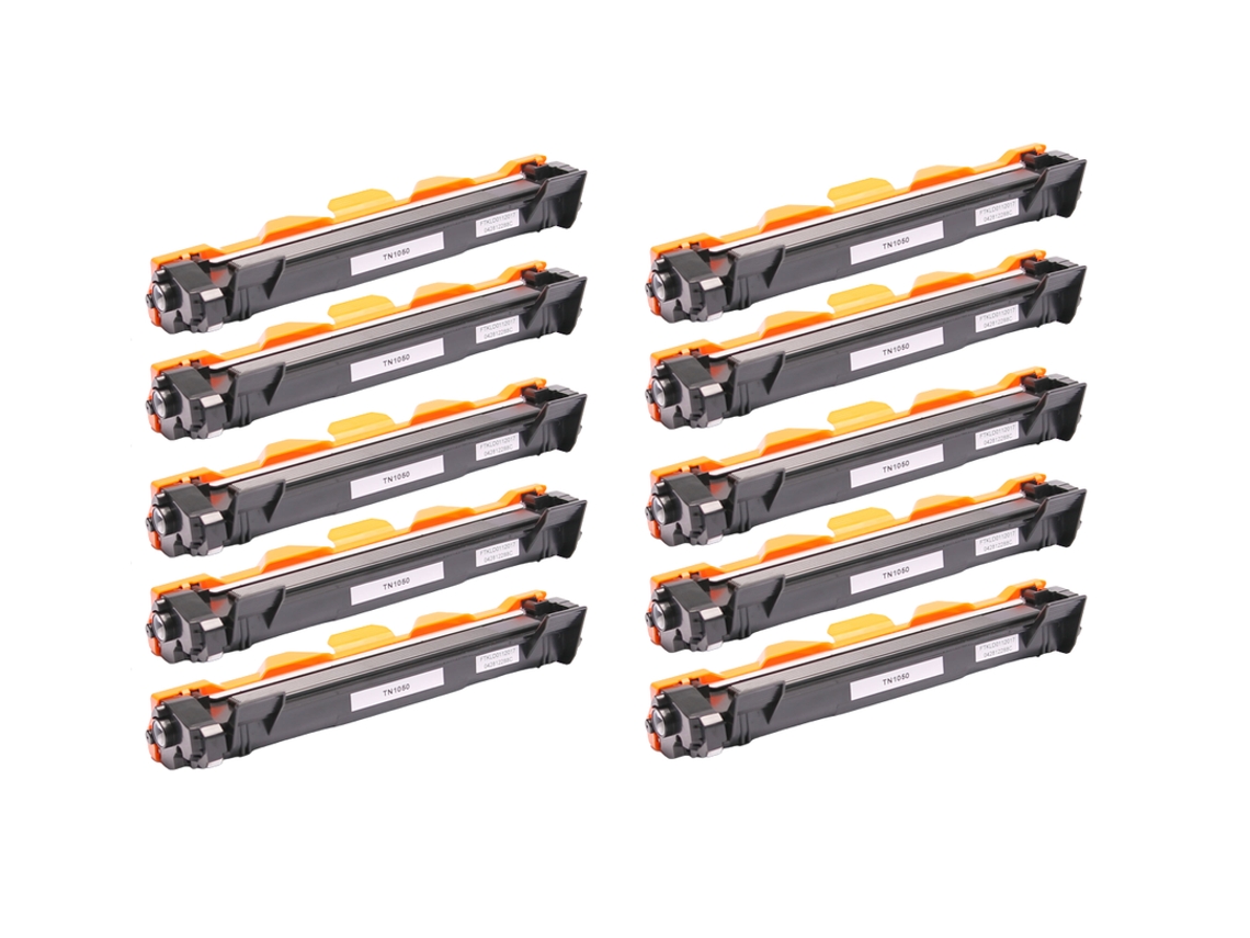 Tóner Compatible WEBSHOP24 Para Brother Pack10 Tn1050 Negro