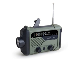 Radio digital FM AM, lámpara de emergencia externa, alarma SOS, 2000 mAh, Perfect Panoona