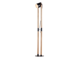 Lámpara de pie de metal y madera 23W IP20 E27 Diámetro 120mm