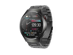 Reloj inteligente MT200 AMOLED IP67 de 1,43 pulgadas con correa de acero y compatibilidad con ECG Hengrongshen