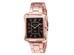 Reloj De Pulsera Informal Para Mujer Con Esfera Cuadrada, Oro Rosa, Movimiento De Cuarzo J46