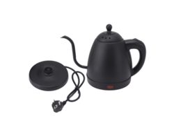 Jarra eléctrica de cuello de cisne de 1,2 l en acero inoxidable 304 para café gourmet