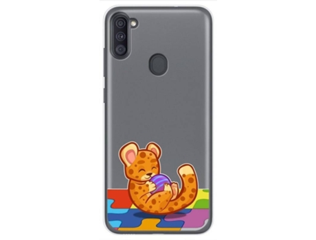 Carcasa Samsung Galaxy M11 TUMUNDOSMARTPHONE Dibujos Transparente Multicolor