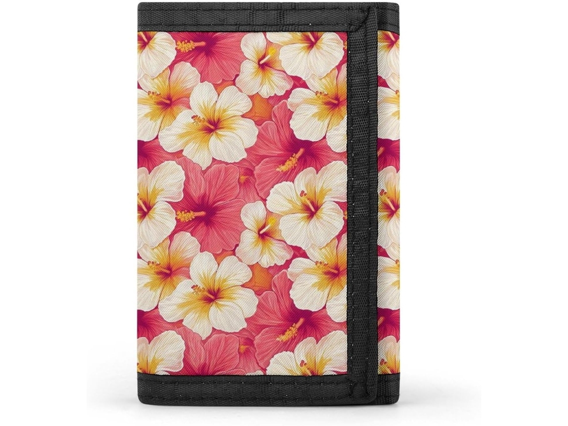 Cartera Compacta Poliéster Con Cremallera Para Hombre Diseño Estampado