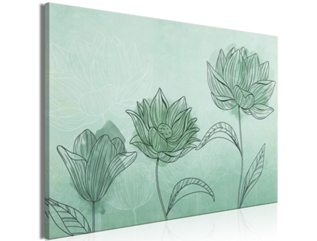 Cuadro ARTGEIST Three Flowers (1 Part) Wide (120x80)