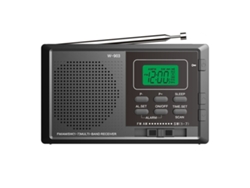 Radio digital portátil FM/AM/SW multibanda con pantalla LCD, radio de transistores miniatura con altavoz y pantalla LED