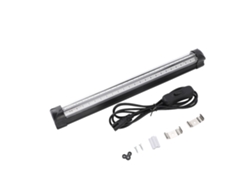 Barra de luz preta Bj-Led de 12,6 polegadas com UV e USB para festas de Halloween, Natal e decoração que brilham no escuro.