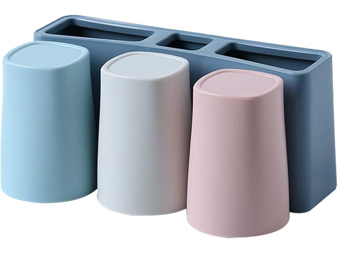 Escova De Vaso Sanitário Compacta Em Aço Inoxidável Com Suporte De Plástico, Design Que Economiza Espaço Para Limpeza