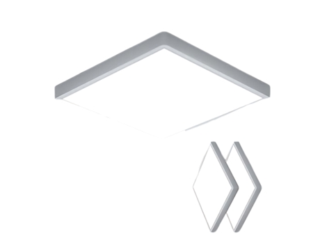 GLAMARIS 2PCS Lámpara de Techo Moderna Ultradelgada, 36W Plafón de Estilo Nórdico IP44 para Baño, 3240LM, 3000K-4500K Luz Natural, Blanco, 220V
