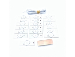 20 unids/lote, lámpara Smd de cuentas de 3V con lente Fliter, cable de 2 metros para reparación de Tv Led, piezas de accesorios de 32-65 pulgadas, tira de luz Led