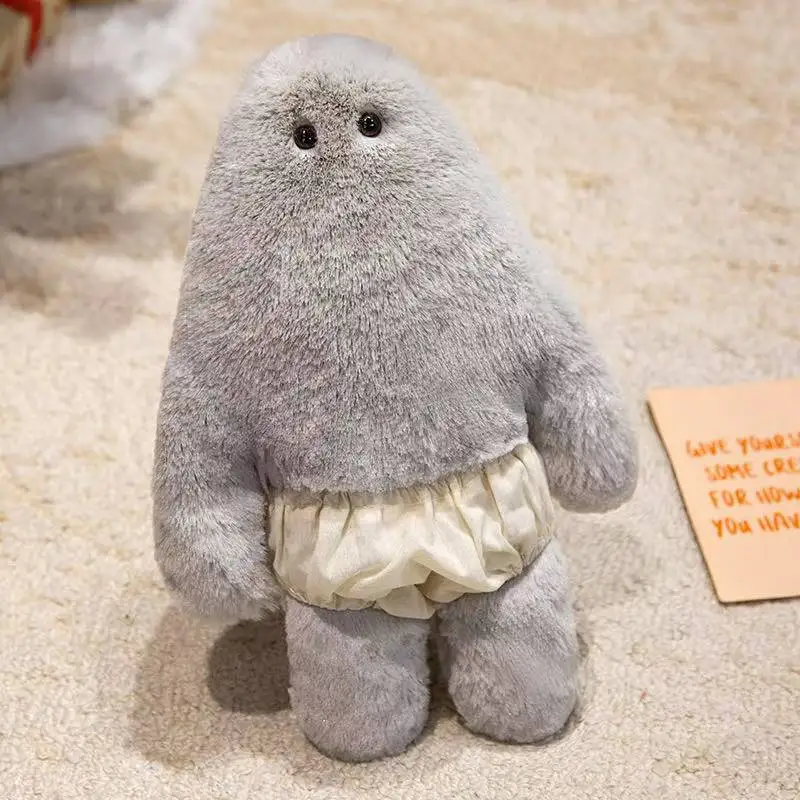 (gris 28cm) Peluche Súper Lindo Y Divertido Con Forma De Pantalones, Muñeco De Almohada Lord - Almohada Adorable