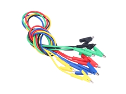 2026-5pcs Cable De Prueba 1m Con Pinza Cocodrilo De Latón Para Conexiones Eléctricas Y Pruebas De Potencia
