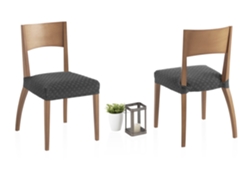 Pack de 2 Fundas Elásticas para Silla Olivia MILICA (45 x 45 cm - 60% Poliéster y 35% Algodón - Gris)