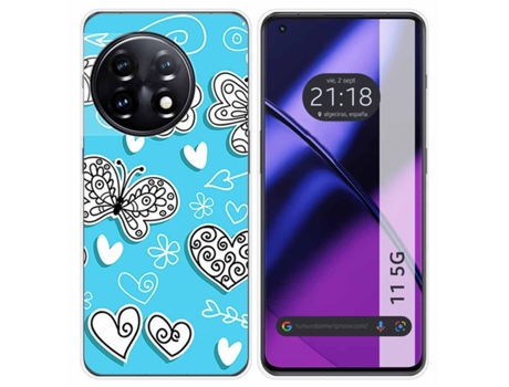 Funda Silicona para Oneplus 11 5G diseño Mariposas Dibujos