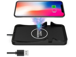 Cargador Carro Qi Painel Antiderrapante Ios Para Apple, Samsung Yizhood Negro