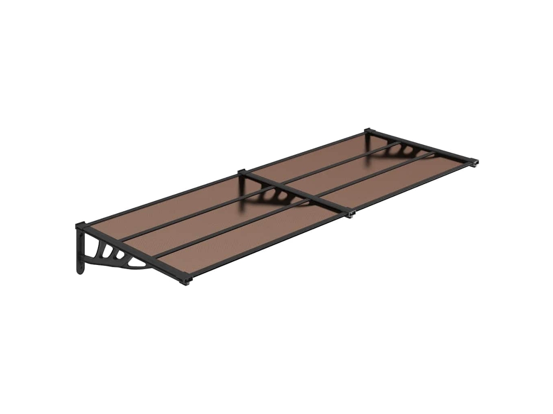 Maison Exclusive - Marquesina De Puerta Policarbonato Negro 239x90 Cm