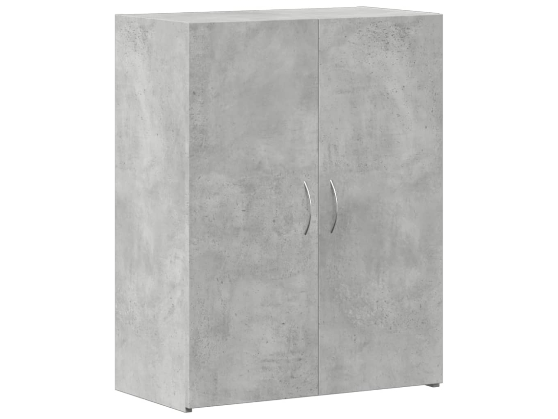 Archivador de madera, gris cemento, MAISON EXCLUSIVE (60 x 32 x 77,5 cm)