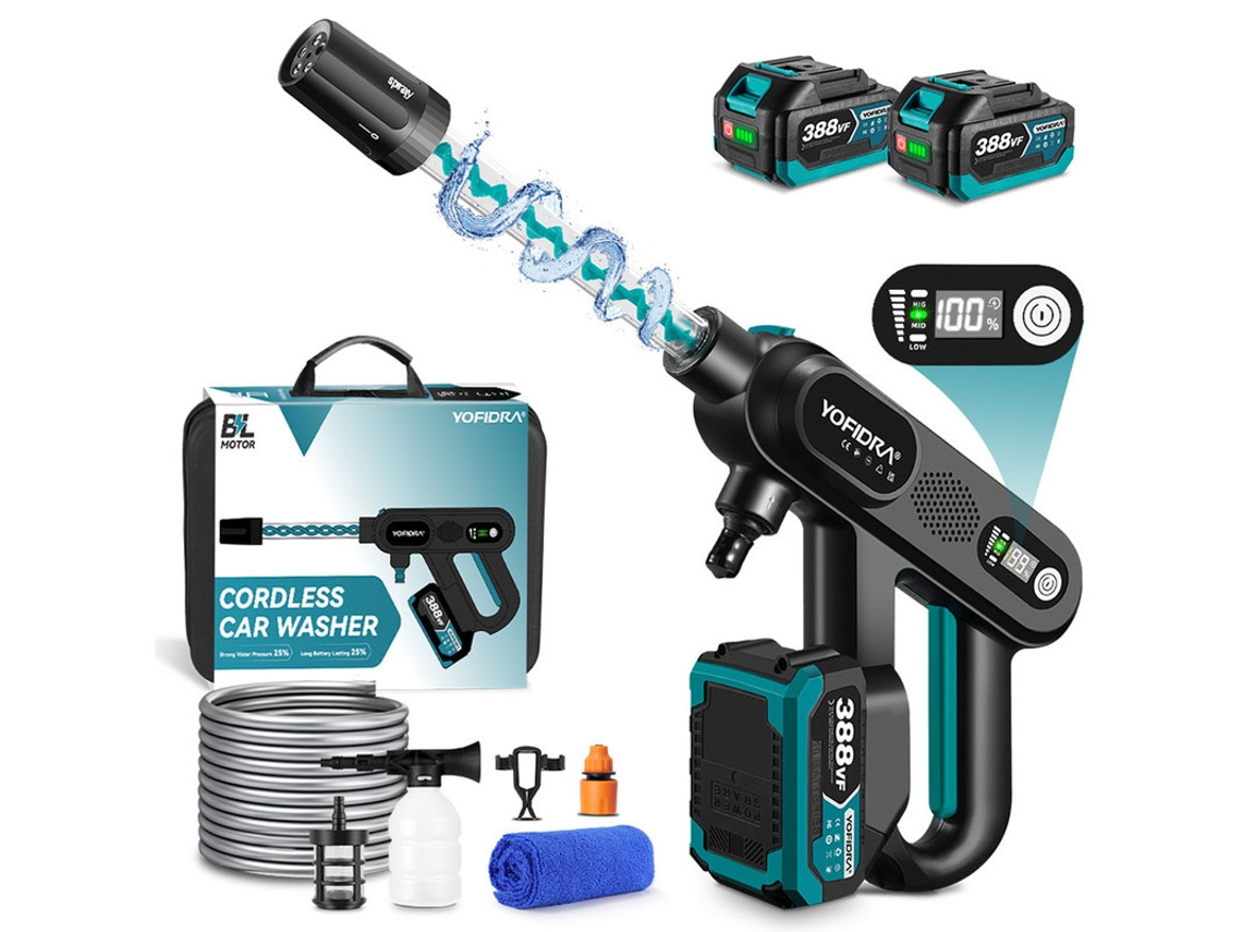 Hidrolavadora Yofidra Con Kit De Limpieza De 2 Baterías